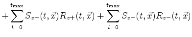$\displaystyle I_{z,+-}(\vec{x}) + I_{z,-+}(\vec{x}) + I_{z,++}(\vec{x}) + I_{z,--}(\vec{x}).$