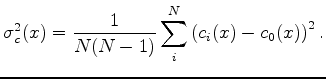 $\displaystyle \ell_{0}(x) = - \frac{1}{N} \sum_{i=1}^N \mathrm{log}_{10}\left(s_i\right) = \frac{1}{N} \sum_{i=1}^N \mathrm{log}_{10}\left(c_i\right)$