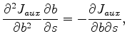 $\displaystyle \frac{\partial{J_{aux}}}{\partial b} = \int dz_w \dot{I}(z+z_w+b,\gamma;z,x,s_0) I(z+z_w,\gamma;z,x,s),$