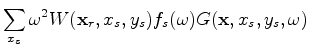 $\displaystyle \times G({\bf x},{\bf x}_r,\omega) {\rm e}^{i\omega p_{s_x}x_s}.$