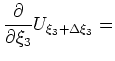 $\displaystyle i \omega s
\left[
\frac{ \frac{a_2 }{\omega^2s^2} \frac{\partial^...
...^2s_A^2}\frac{\partial^2}{\partial \xi_2^2} }
\right] U_{\xi_3+2\Delta\xi_3/3}.$