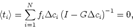 \begin{displaymath}
\sum_{i=1}^N f_i (\mu_i - \mu^*)Q^{*i} = 0,
\end{displaymath}