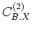 $ C^{(2)}_{B,X}$