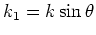 $k_3 = k\cos\theta$