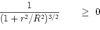 \begin{displaymath}\left\{
\begin{array}{l}
\vert r\vert - R/2
\quad\quad {\rm i...
...\ge R
\\
r^2/2R
\quad\quad {\rm otherwise}
\end{array}\right\}\end{displaymath}