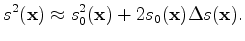 $\displaystyle \left( \nabla^2 + \omega^2 s_0^2(\mathbf x \right) G_0(\mathbf x,\mathbf x_s,\omega)=-\delta(\mathbf x-\mathbf x_s).$