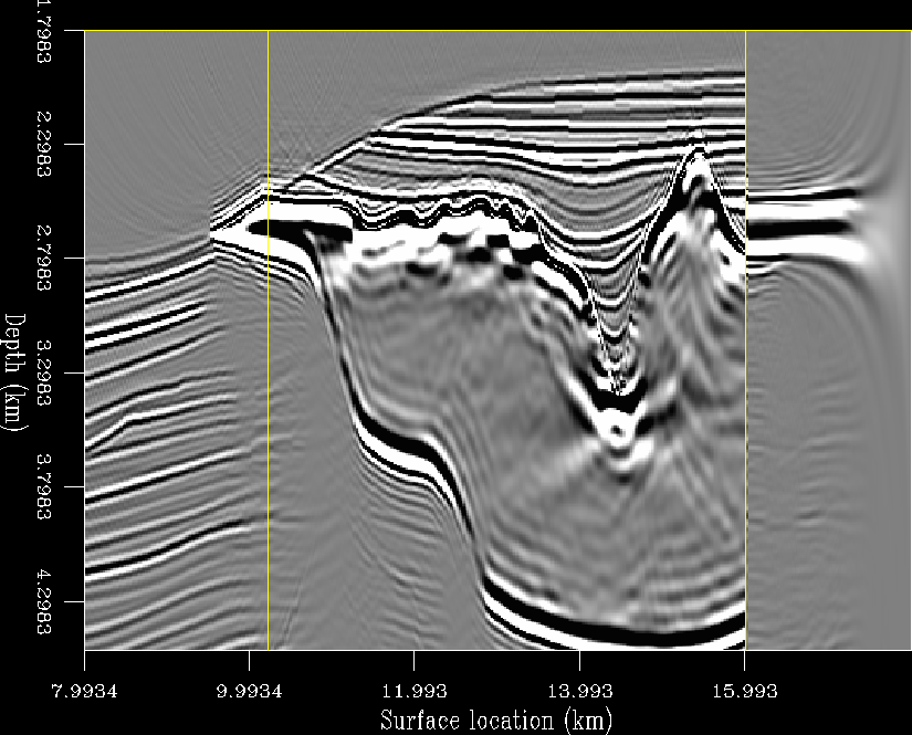 Section and ADCIG in shadow zone