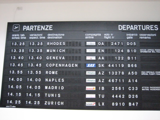 Split Flap Board Flight Information Display System