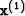 ${\bf x}^{(1)}$