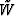 $\tilde{W}$