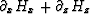 $\partial_{x} H_{x} + \partial_{z} H_{z}$