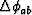 $\Delta \phi_{ab}$