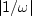 $\vert 1/\omega\vert$