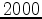 $ 2000$