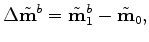 $ \Delta \hat{\bf m}^{b}$