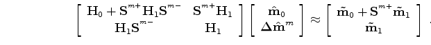 $ {\bf\Delta \hat m}={\bf\Delta \hat m}^{b}$