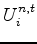 $ U^{n,t}_{p_i}$