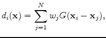$\displaystyle \mathbf{d}=\mathbf{G}\mathbf{w},$