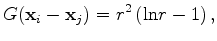 $ r=\left\vert\mathbf{x}_i-\mathbf{x}_j\right\vert$