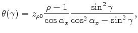 $ \rho = s/s0,\; \alpha_x$