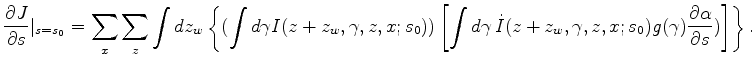 $\displaystyle A(z_w;z,x,s_0) =$