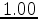 $1.00$