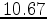 $10.67$