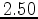 $2.50$