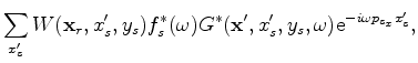 $f_s(\omega)$