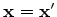 ${\bf x}$
