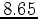 $8.65$
