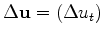 $ \Delta \mathbf{ u} = (\Delta u_t)$