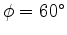 $ \phi =30^\circ $