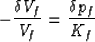 \begin{displaymath}
-{{\delta V_f}\over{V_f}} = {{\delta p_f}\over{K_f}}
 \end{displaymath}