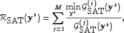 \begin{displaymath}
{\cal R}_{\mbox{SAT}}({\bf y}^s) = {\displaystyle \sum_{j=1}...
 ...^{(j)}({\bf y}^s) }
{ {\cal G}_{\mbox{SAT}}^{(j)}({\bf y}^s)}, \end{displaymath}
