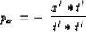 \begin{displaymath}
p_x = - \ {x' * t'\over t' * t'}\end{displaymath}