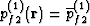 $p_{f2}^{(1)}({\bf r}) = 
\overline{p}_{f2}^{(1)}$