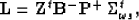 \begin{displaymath}
{\bf L}= {\bf Z}^t{\bf B}^-{\bf P}^+\, \Sigma^t_{\omega s},

\end{displaymath}