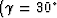 $(\gamma=30^{\circ}$