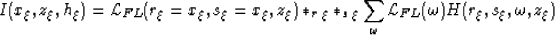 \begin{displaymath}
I(x_{\xi},z_{\xi},h_{\xi}) = {\cal L}_{FL}(\r=x_{\xi},s_{\xi...
 ...um_{\omega} {\cal L}_{FL}(\omega) H(\r,s_{\xi},\omega,z_{\xi}) \end{displaymath}