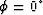 $\phi=0^\circ$