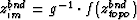 $z_{im}^{bnd}=g^{-1} \cdot f(z_{topo}^{bnd})$