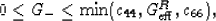 \begin{displaymath}
0 \le G_- \le \min(c_{44},G_{\rm eff}^R,c_{66}),
 \end{displaymath}