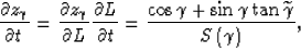 \begin{eqnarray}
\frac{\partial \Delta z_{\rm RMO}}{\partial \rho_V_V}
&=&

-\fr...
 ...al \rho_V_N} 
\left(1 + \tan \gamma\tan \widetilde{\gamma}\right).\end{eqnarray}