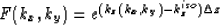 \begin{displaymath}
F(k_x,k_y)=e^{(k_z(k_x,k_y)-k_z^{{iso}})\Delta z}
 \end{displaymath}