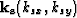 $\bold{k_s}(k_{sx}, k_{sy})$