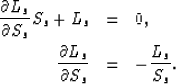 \begin{eqnarray}
\frac{\partial z_{\tilde{\gamma}}}{\partial L}
 &=&
 \frac{\par...
 ...a} +
 \frac{\sin \gamma}{\cos \alpha_x} 
 \tan \widehat{\gamma}.
 \end{eqnarray}