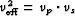 $v_{\rm eff}^2=v_p \cdot v_s$