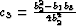 $c_3 = \frac{b_2^2 - b_1 b_3}{4b_2^4}$