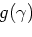 \begin{displaymath}
g(\gamma)=\tan^2\gamma,
\end{displaymath}